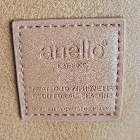 Anello 2Way Tan Leather Medium Backpack. Unisex - Picture 8 of 8